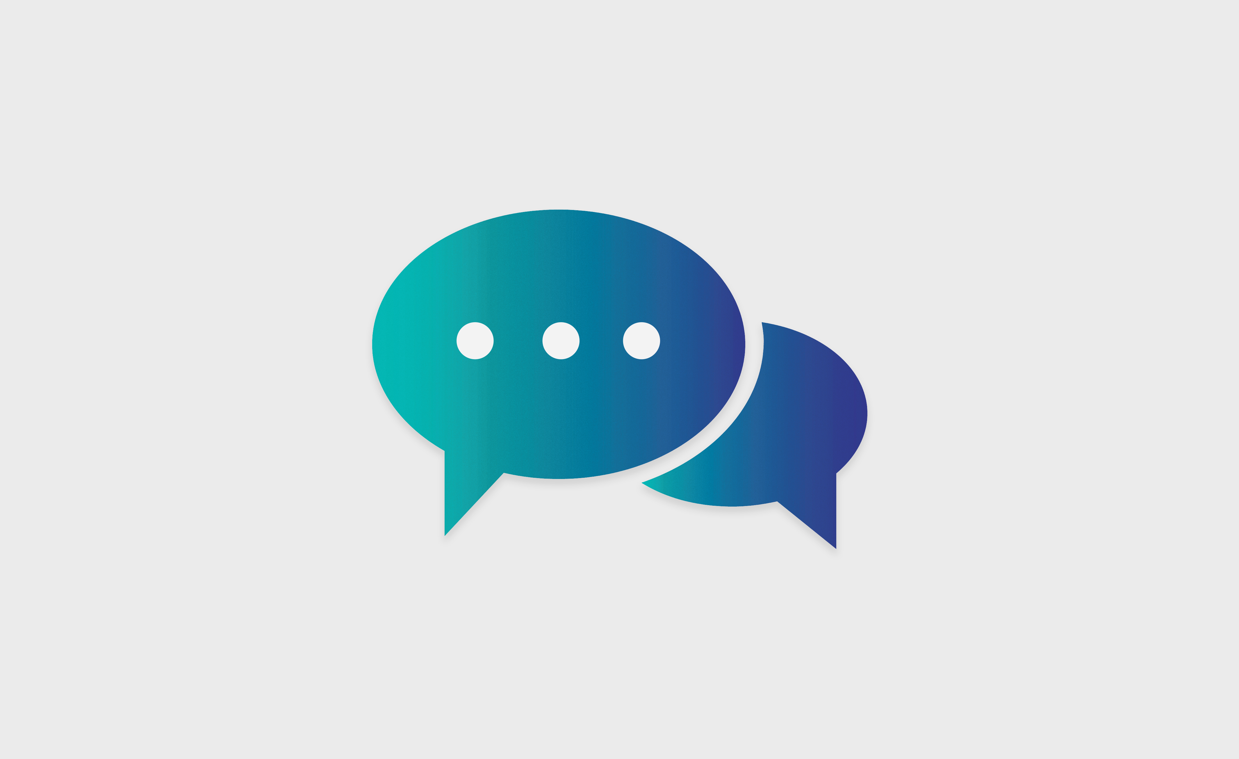 Illustration of web chat speech bubbles